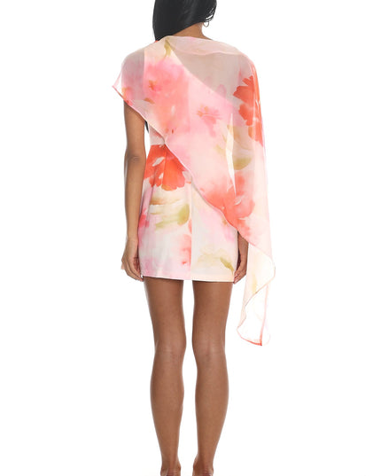 Pink Draped Mini Dress