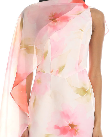 Pink Draped Mini Dress
