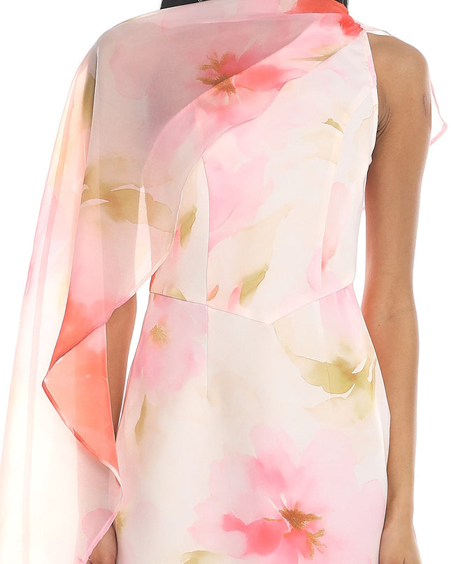 Pink Draped Mini Dress
