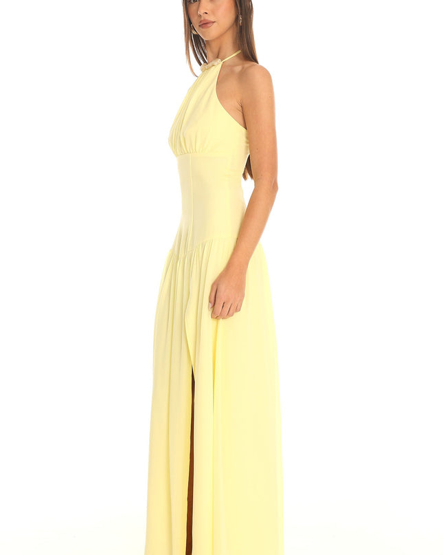 Butter Halter Maxi Dress