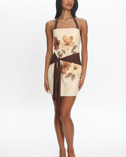Butter Halter Mini Dress