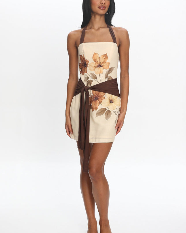 Butter Halter Mini Dress