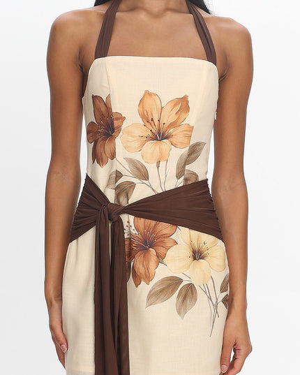 Butter Halter Mini Dress