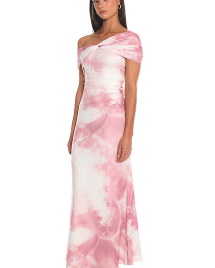 Pink Tie-Dye Maxi Dress