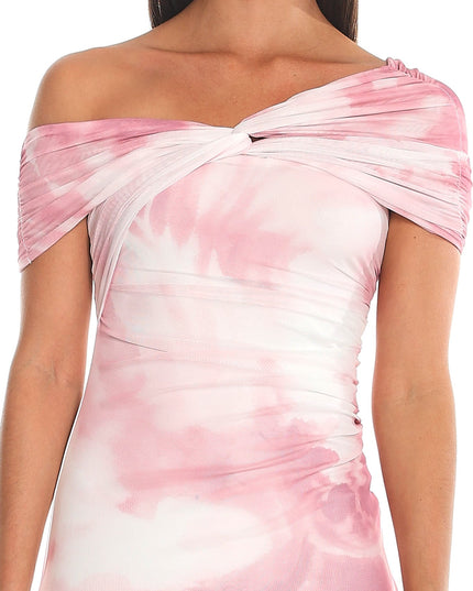 Pink Tie-Dye Maxi Dress
