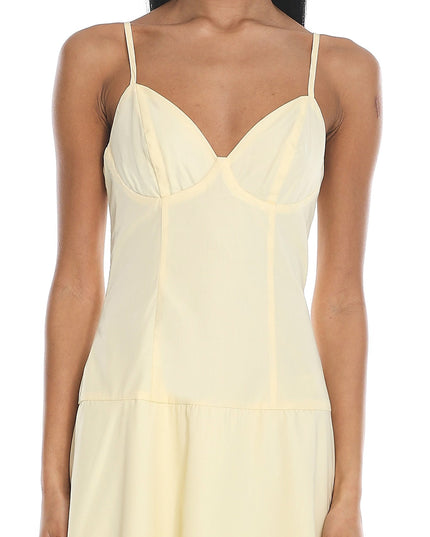 Butter Tiered Bustier Maxi Dress