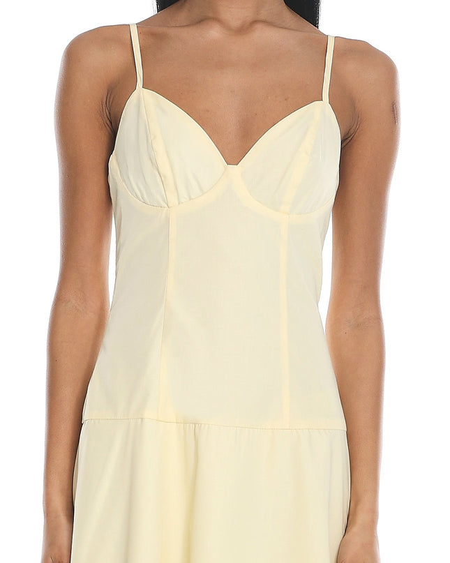 Butter Tiered Bustier Maxi Dress