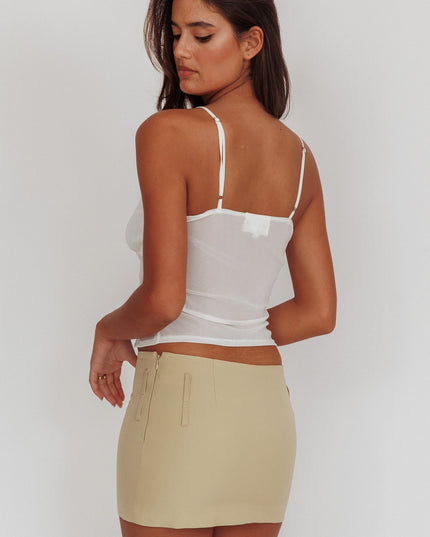 White Lace Babydoll Top