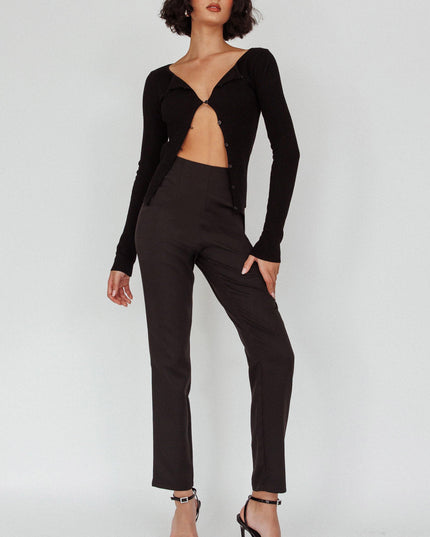 Black High Waist Pants
