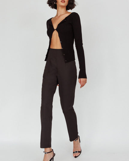 Black High Waist Pants
