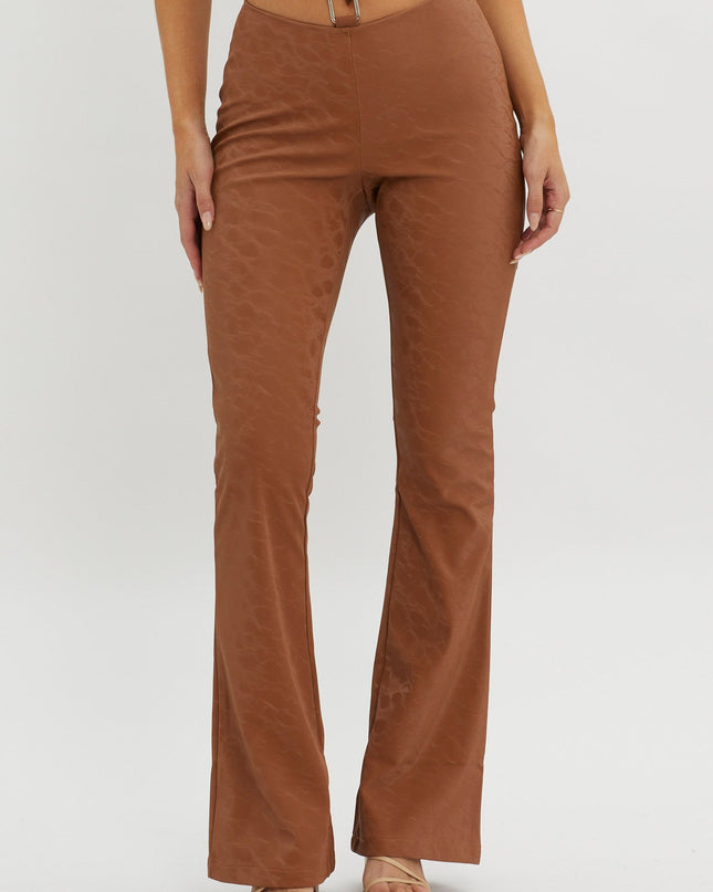 Gemini Faux Leather Pants Mud