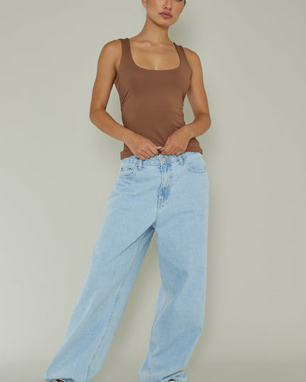Chocolate Tate Backless Top