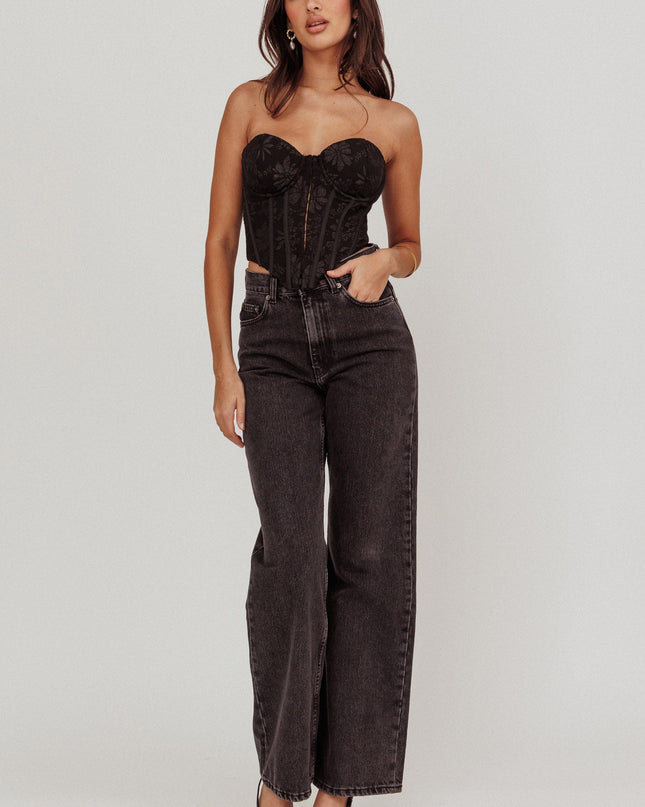 Black & Eye Corset Top