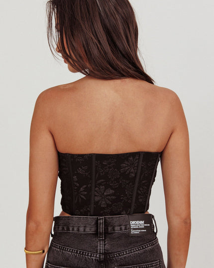 Black & Eye Corset Top