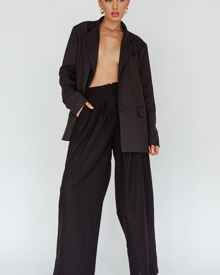 Black Side Pocket Trouser Pants