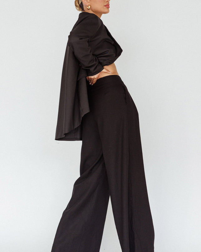 Black Side Pocket Trouser Pants