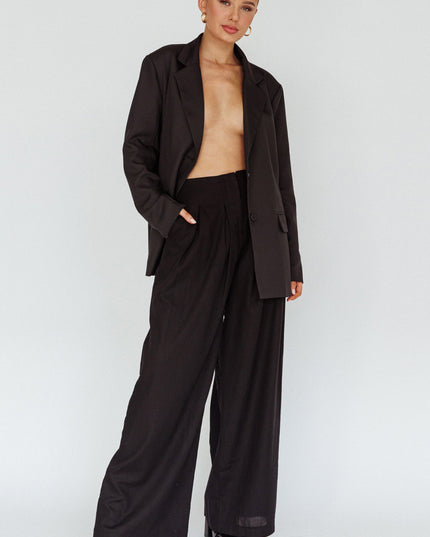 Black Side Pocket Trouser Pants