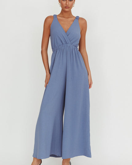 Blue Strap Jumpsuit Storm