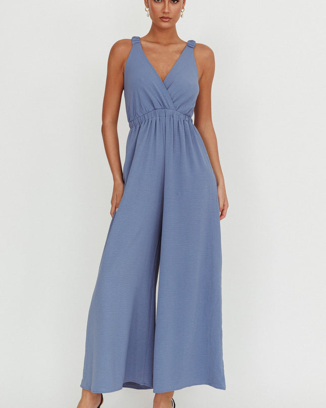 Blue Strap Jumpsuit Storm