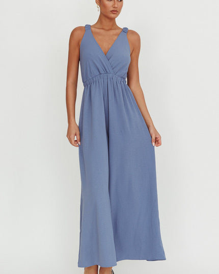 Blue Strap Jumpsuit Storm