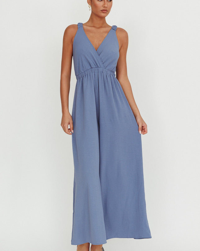 Blue Strap Jumpsuit Storm