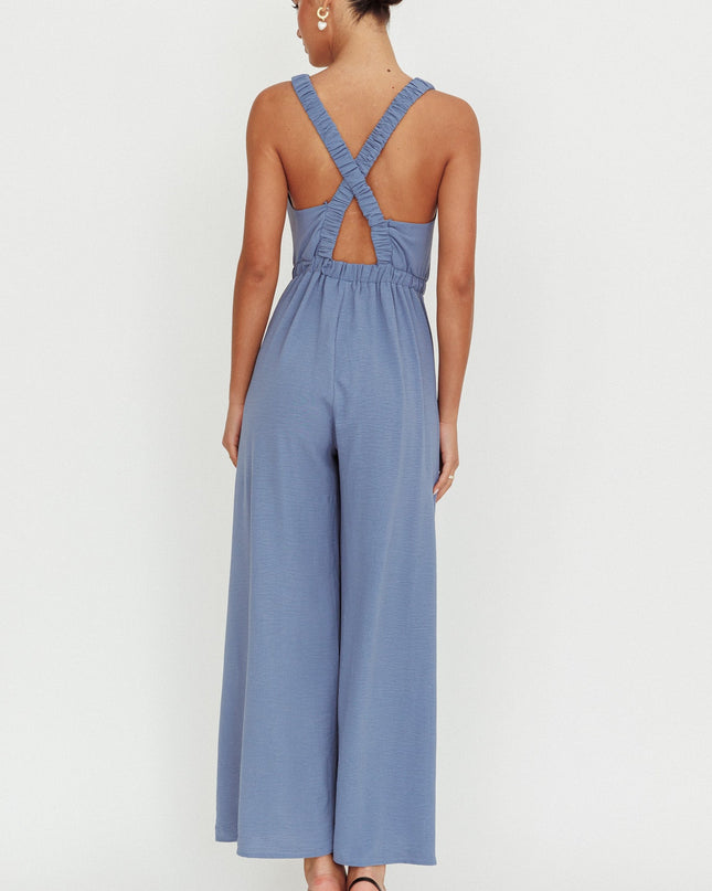 Blue Strap Jumpsuit Storm