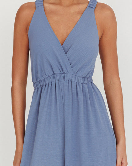 Blue Strap Jumpsuit Storm