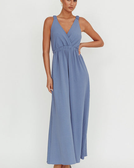 Blue Strap Jumpsuit Storm
