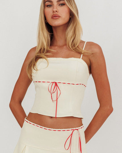 Bone Trim Cami Top