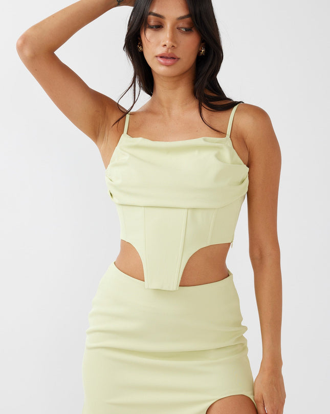 Pistachio Annika Bustier Top