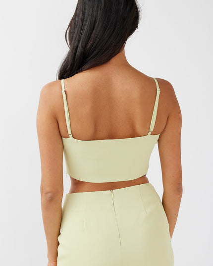 Pistachio Annika Bustier Top
