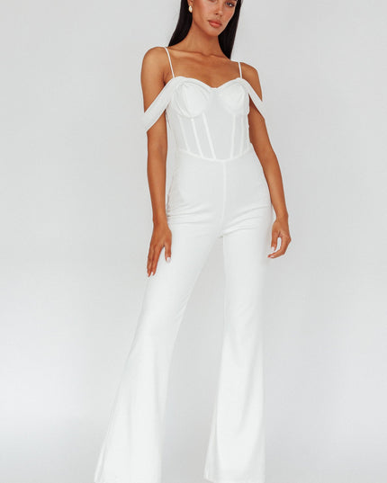 Ivory Corset Bodice Jumpsuit