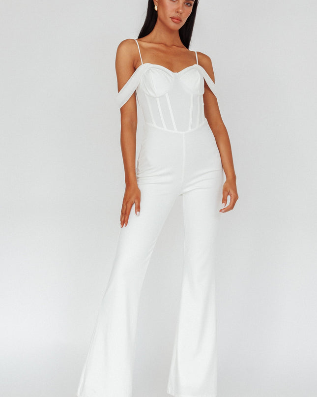 Ivory Corset Bodice Jumpsuit