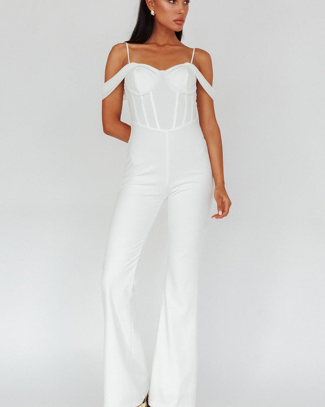 Ivory Corset Bodice Jumpsuit