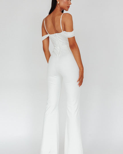 Ivory Corset Bodice Jumpsuit
