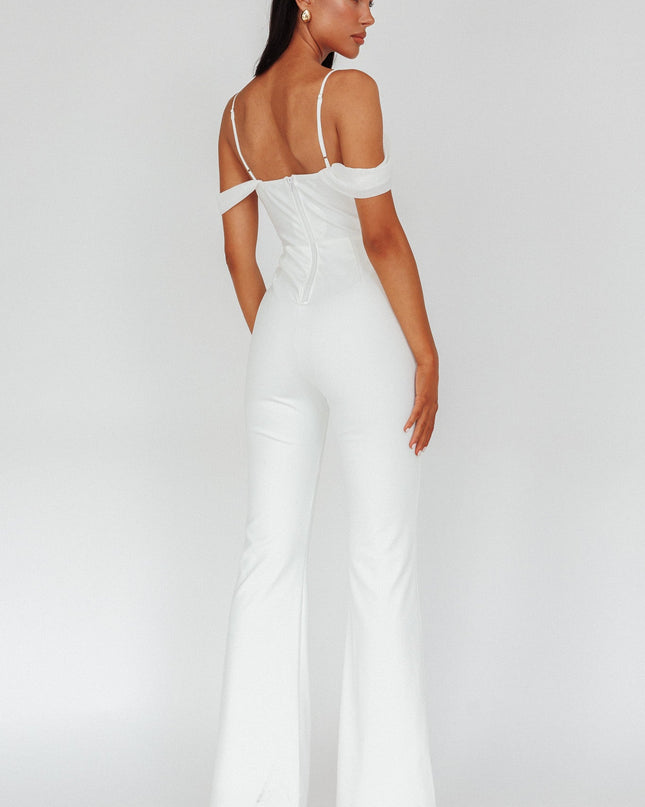 Ivory Corset Bodice Jumpsuit