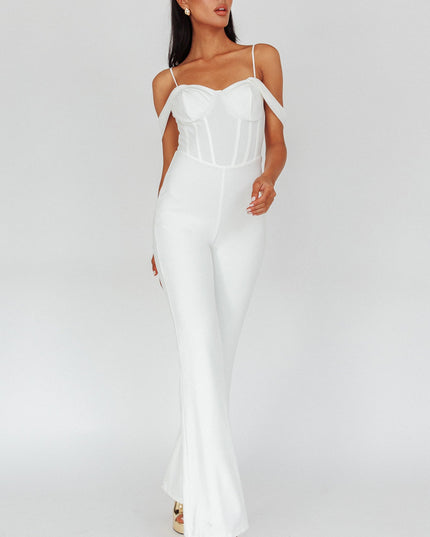 Ivory Corset Bodice Jumpsuit