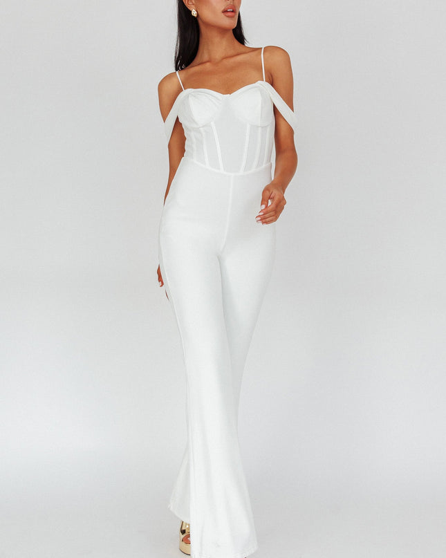Ivory Corset Bodice Jumpsuit