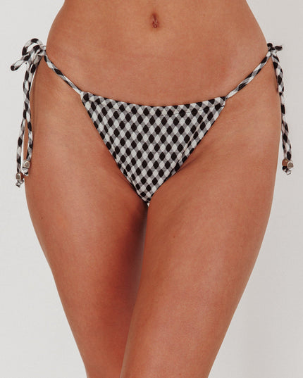 Gingham Tie Bikini Bottom