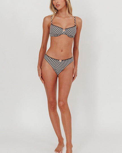 Gingham Underwire Bikini Top