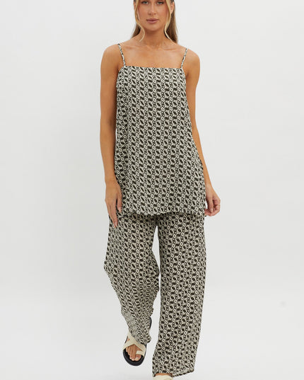 Drawstring Pants Print Solna