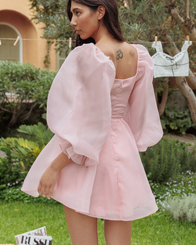 Blush Sunshine Long Sleeve Mini Dress