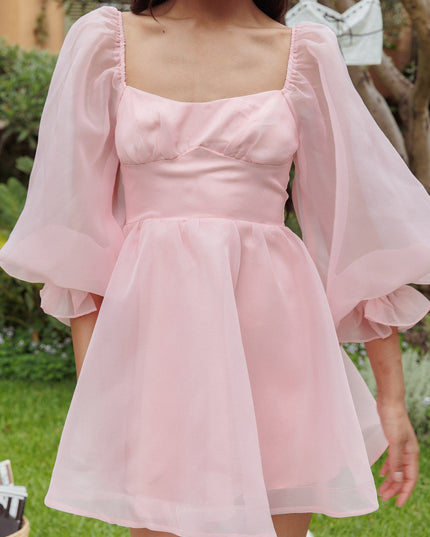 Blush Sunshine Long Sleeve Mini Dress