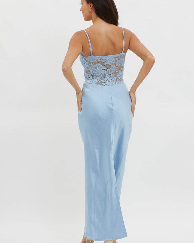 Blue Moon Magic Floral Bodice Dress