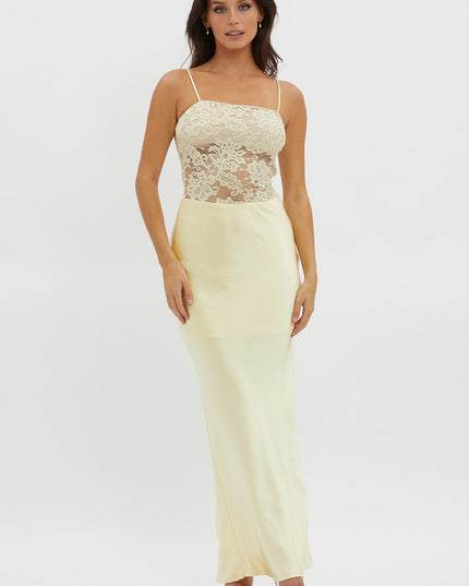 Lemon Moon Magic Floral Bodice Dress
