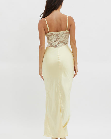 Lemon Moon Magic Floral Bodice Dress