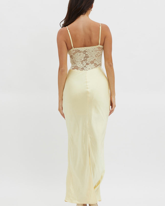 Lemon Moon Magic Floral Bodice Dress