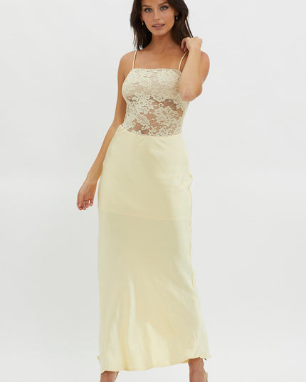 Lemon Moon Magic Floral Bodice Dress