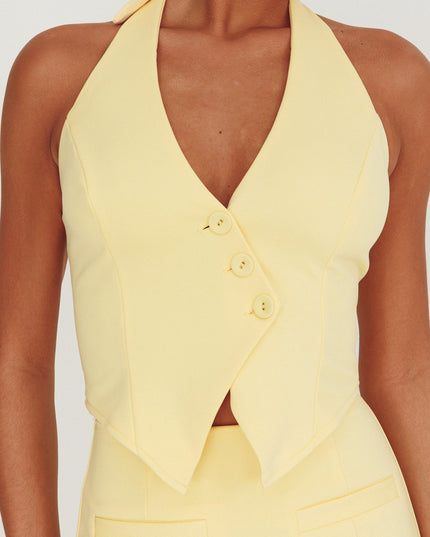 Lemon Halter Vest Top