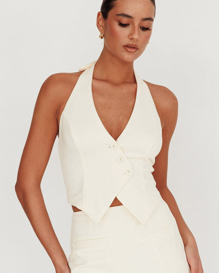 Oyster Halter Vest Top